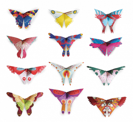 Set indemanare Origami incepatori - Fluturi, Ludattica, +6 ani [1]