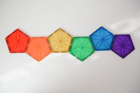 Set magnetic Magblox - 6 piese magnetice pentagon pentru constructie [8]