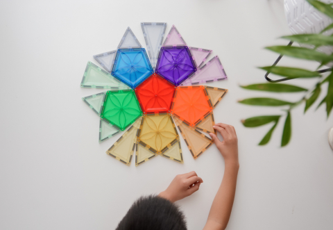 Set magnetic Magblox - 6 piese magnetice pentagon pentru constructie [5]