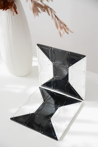 Set magnetic Magblox - 92 piese magnetice de constructie Monocrom AlbNegru [6]