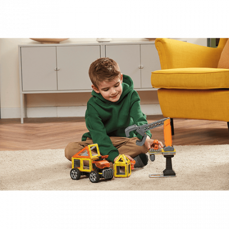 Set magnetic Magformers, Uimitorul set de construit pe santier, Clicstoys, 2-3 ani + [3]