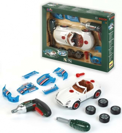 Masinute si trenulete - Set masina cu accesorii tuning Bosch, Klein, 2-3 ani +