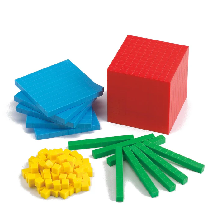 Jocuri matematica - Set matematic Model in baza 10, 121 piese
