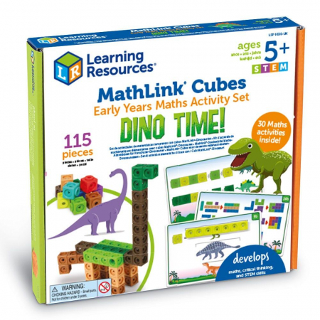 Jucarii copii 4-5 ani - Set MathLink® - Dinozauri, Learning Resources, 4-5 ani +