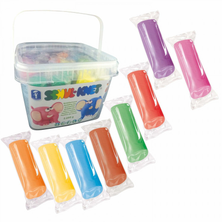 Gradinita si scoala - Set MAXI plastilina non-toxica, FEUCHTMANN, 2-3 ani +