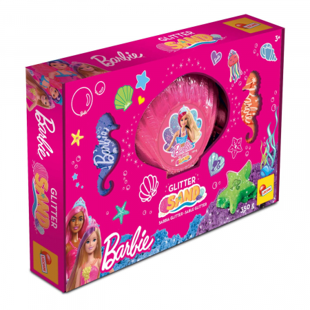 Vârsta - Set nisip kinetic Barbie - Scoica magica