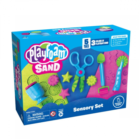 Jucarii copii 2-3 ani - Set nisip kinetic cu accesorii - Playfoam™