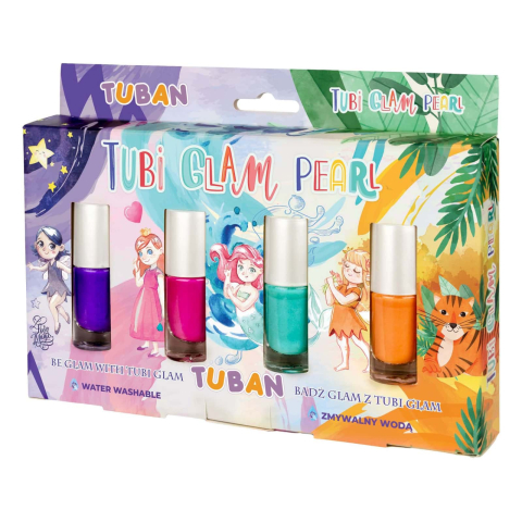 Jucarii si jocuri copii - Set Oja TUBI GLAM, 4 culori perlate