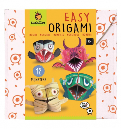 Vârsta - Set Origami incepatori - Monstri 2023, Ludattica, +5 ani
