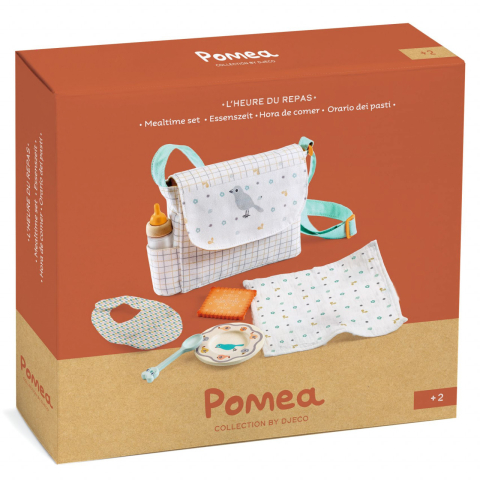 Jucarii copii 1-2 ani - Set pentru servit masa papusii, colectia Pomea Djeco, 18 luni+