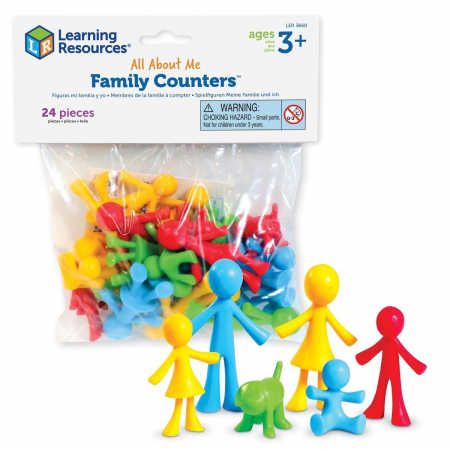 Set pentru sortat si numarat - Familia mea, Learning Resources, 2-3 ani + [2]