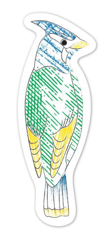Set pictura cu apa - semne de carte Pasari, colectia Creatii Naturale [8]