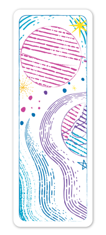 Set pictura cu apa - semne de carte Spatiu, colectia Creatii Naturale [8]