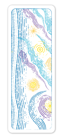 Set pictura cu apa - semne de carte Spatiu, colectia Creatii Naturale [5]