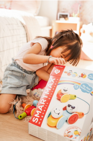 Set piese magnetice Smartmax, My First wobbly cars, +12 luni [2]