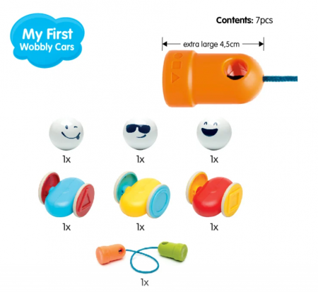 Set piese magnetice Smartmax, My First wobbly cars, +12 luni [8]