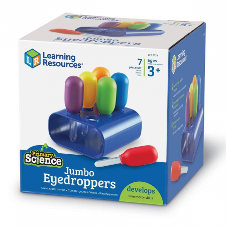 Set pipete Jumbo, Learning Resources, 2-3 ani + [3]