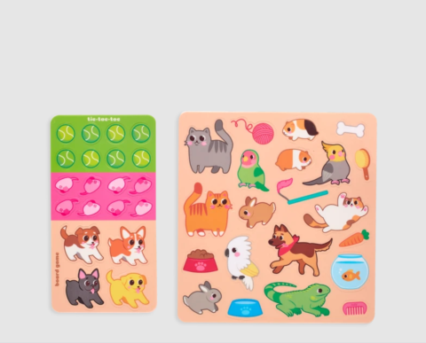 Set planse si jocuri cu abtibilduri repozitionabile - Animale prietenoase [6]