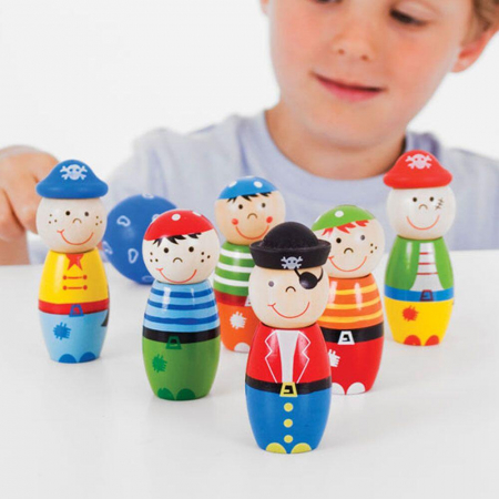 Set popice - Pirati, BIGJIGS Toys, 2-3 ani + [7]