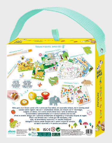 Set portabil de pictura cu gel Haku Yoka - Animale [1]