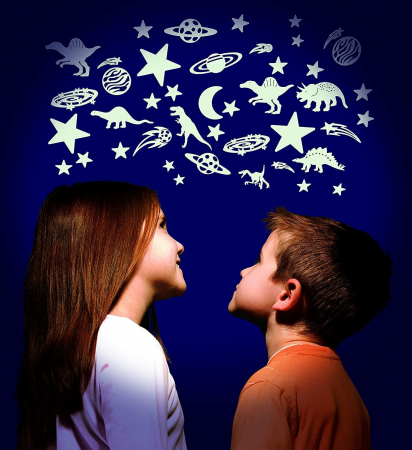 Set reflectorizant - Dinozauri si stelute, Brainstorm, 0-1 ani + [1]