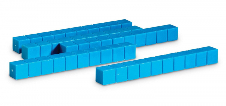 Vârsta - Set riglete baza 10 (50 bucati), Learning Resources, 6 ani+