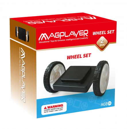 Seturi de construit - Set roti Magplayer, MAGPLAYER, 2-3 ani +