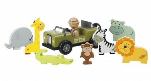 Jucarii copii 1-2 ani - Set safari, Orange Tree Toys