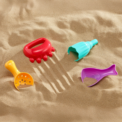Set Senzorial iSense Scoops - 4 Instrumente pentru Turnare, Cernere si Explorare, 18 Luni+ [2]