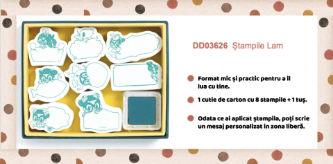 Set stampile mesaje Djeco, 4-5 ani + [3]
