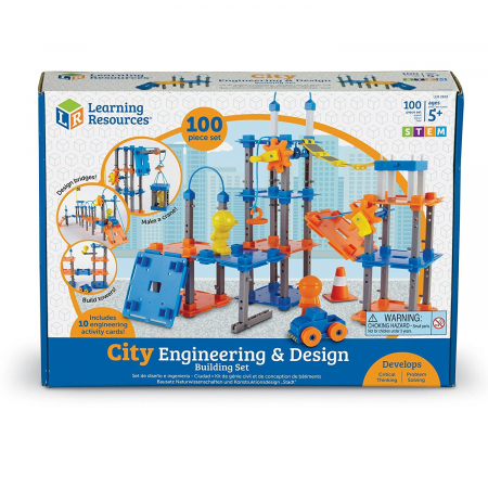 Set STEM - Construieste oraselul, Learning Resources, 4-5 ani + [5]