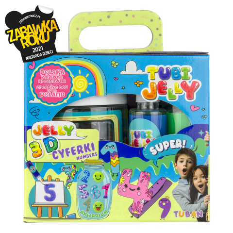 SET TUBI JELLY (gel modelator) cu 6 culori si acvariu mic, NUMERE [5]