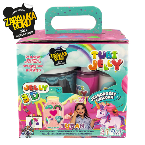 SET TUBI JELLY (gel modelator) cu 6 culori si acvariu mic, UNICORN [3]