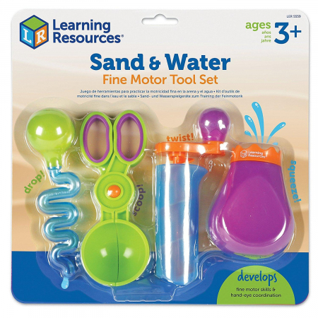 Jocuri si jucarii stiinta - Set ustensile pentru experimente - Apa si Nisip, Learning Resources, 2-3 ani +
