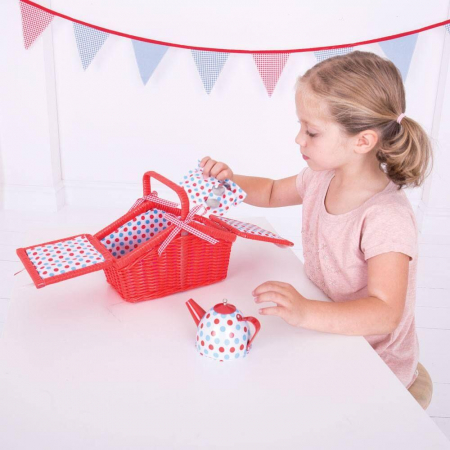 Setul meu de picnic cu buline, BIGJIGS Toys, 2-3 ani + [3]