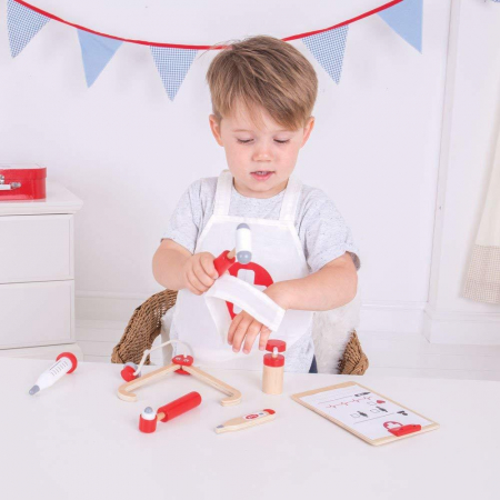 Setul micutului doctor, BIGJIGS Toys, 2-3 ani + [4]