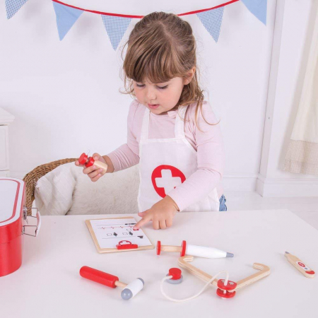 Setul micutului doctor, BIGJIGS Toys, 2-3 ani + [3]