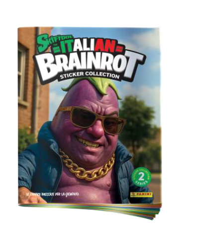 Articole pentru colectionari - Skifidol Italian Brainrot Colectie de stickere- Albumul colectiei, Panini