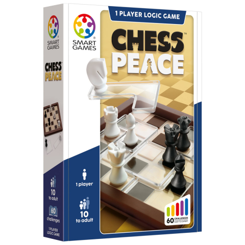 Jucarii si jocuri copii - Smart Games - Chess Peace, joc de logica cu 60 de provocari, 10+ ani, editie internationala