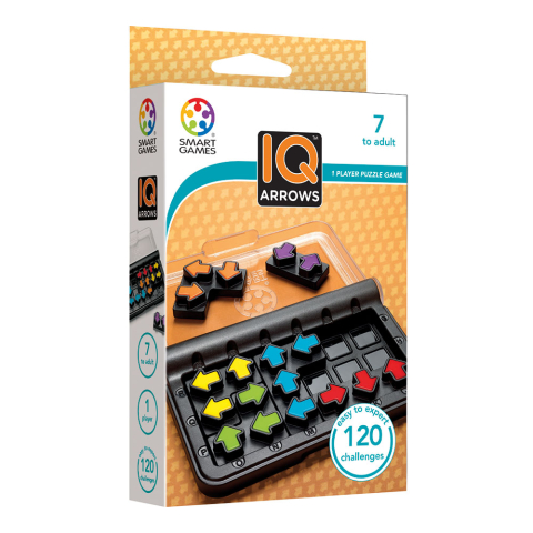 Vârsta - Smart Games - IQ Arrows, joc de logica cu 120 de provocari, 7+ ani