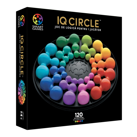 Jucarii si jocuri copii - Smart Games - IQ Deluxe - Circle, joc de logica cu 120 de provocari, 14+ ani, editie lb. Romana