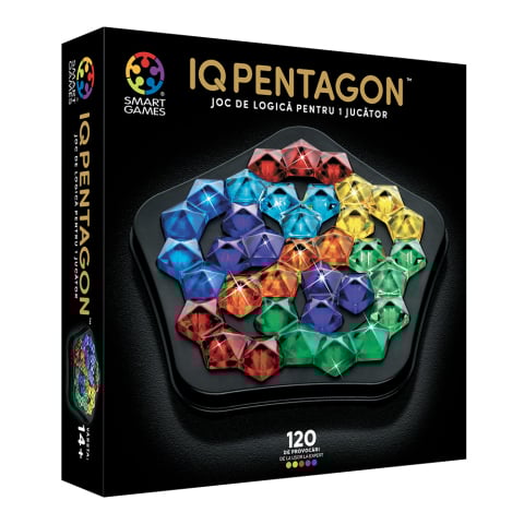 Jucarii si jocuri copii - Smart Games - IQ Deluxe - Pentagon, joc de logica cu 120 de provocari, 14+ ani, editie lb. Romana