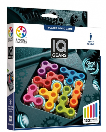 Smart Games - IQ Gears, joc de logica cu 120 de provocari, 7ani+ [0]