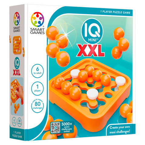Jucarii si jocuri copii - Smart Games - IQ Mini XXL, joc de logica cu 80 de provocari, 6+ ani, editie internationala