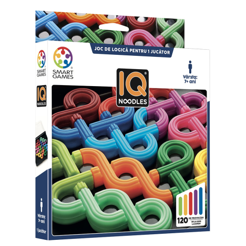 Vârsta - Smart Games - IQ Noodles, joc de logica cu 120 de provocari, 7+ ani