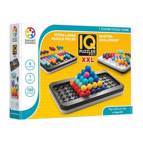 Jucarii si jocuri copii - Smart Games - IQ Puzzler Pro XXL, joc de logica cu 188 de provocari, 6+ ani, editie internationala