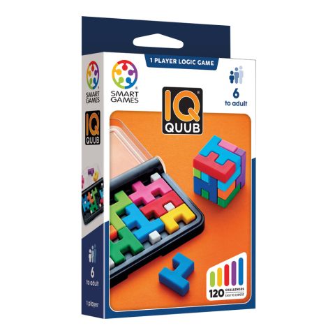 Jucarii copii 6-7 ani - Smart Games - IQ Quub, joc de logica cu 120 de provocari, 6+ ani, editie internationala