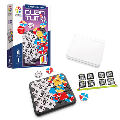 Smart Games - Quantum - 2 in 1 Puzzle, joc de logica cu 60 de provocari, 10+ ani [1]