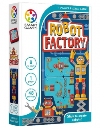 Vârsta - Smart Games - Robot Factory, joc de logica 48 de provocari, +8 ani