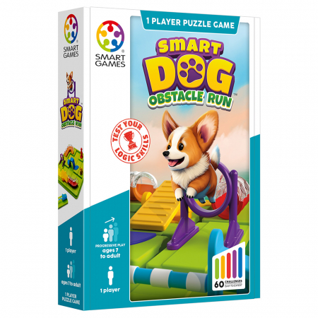 Jucarii copii 12+ ani - Smart Games - Smart Dog, joc de logica cu 60 de provocari, 7+ ani